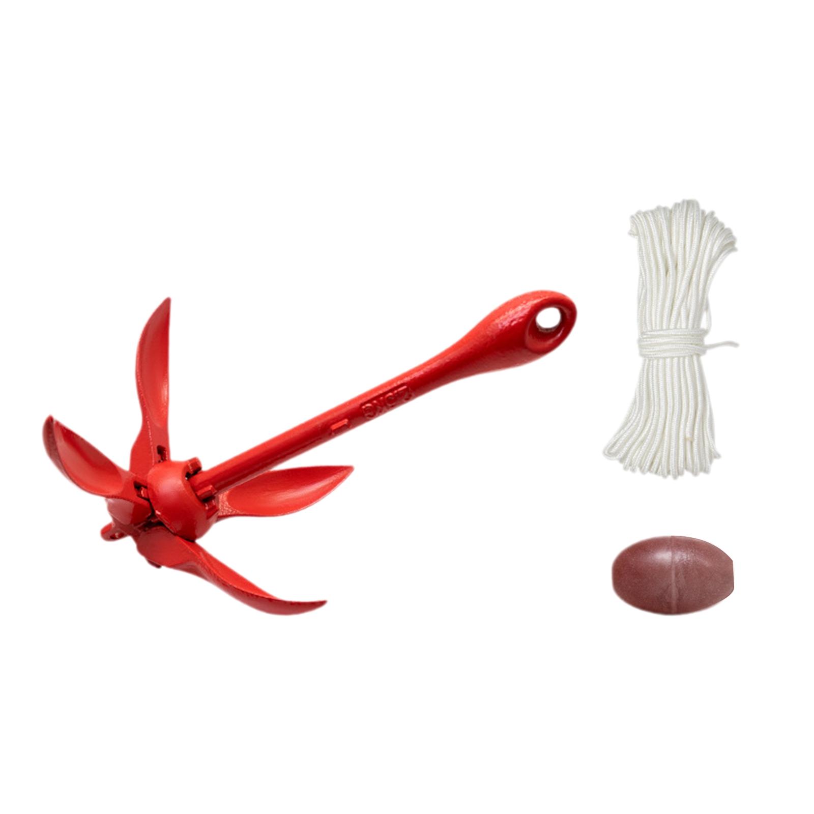 Fishing Kayak Anchor - Folding Grapnel Boat Anchor Grappling Hook