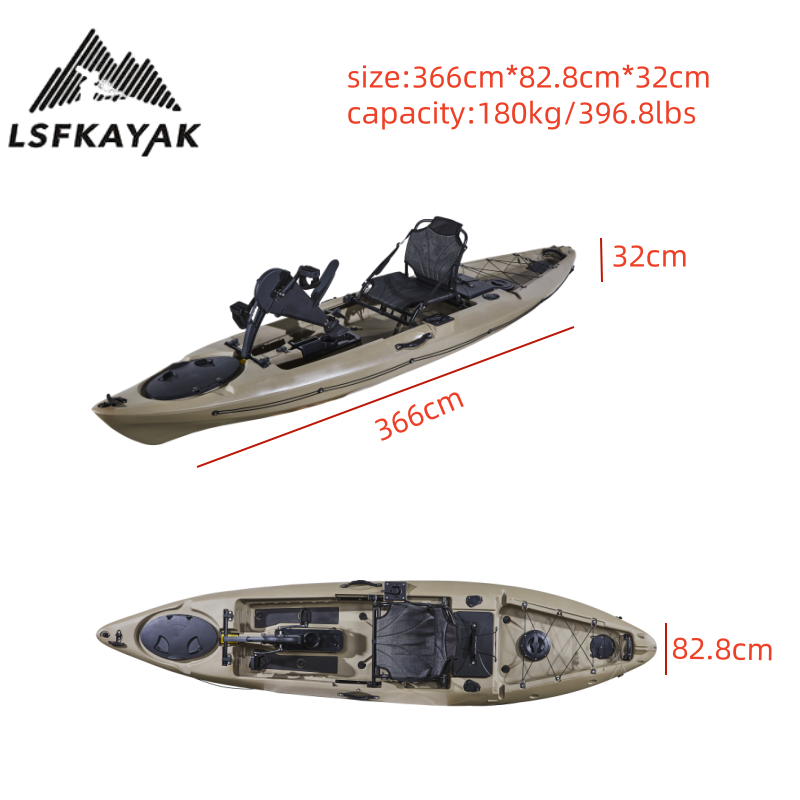 2025 Factory 12ft 3.6m Single  - đánh giá và giá Fishing Kayak Sit In