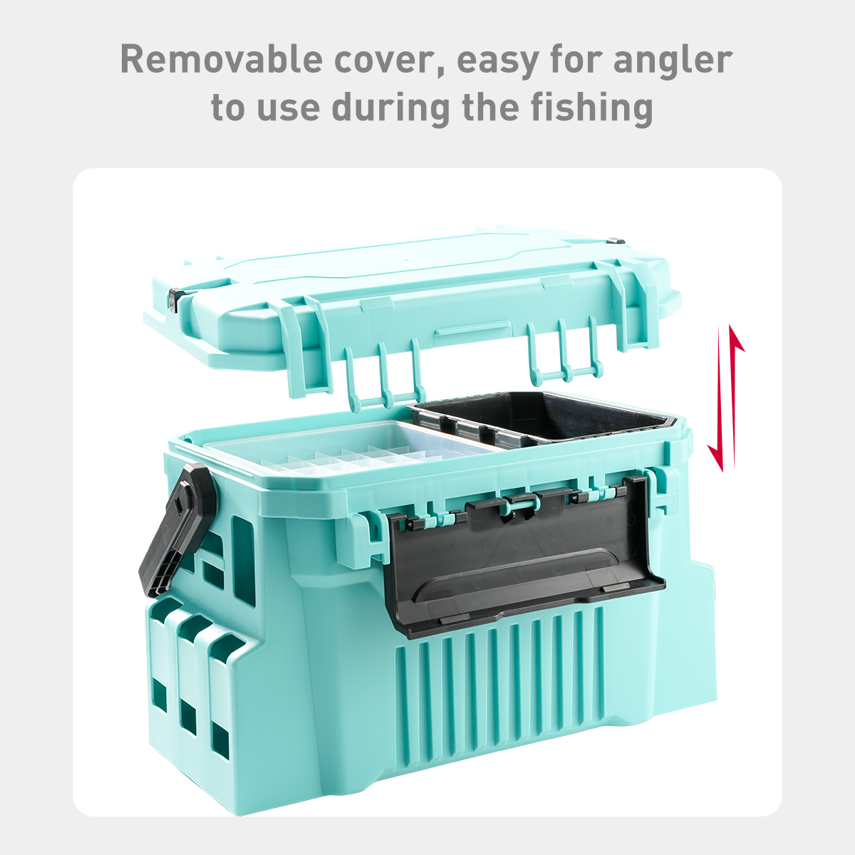 20L FIshing tackle box with eg - đánh giá và giá Fishing Kayak Crate