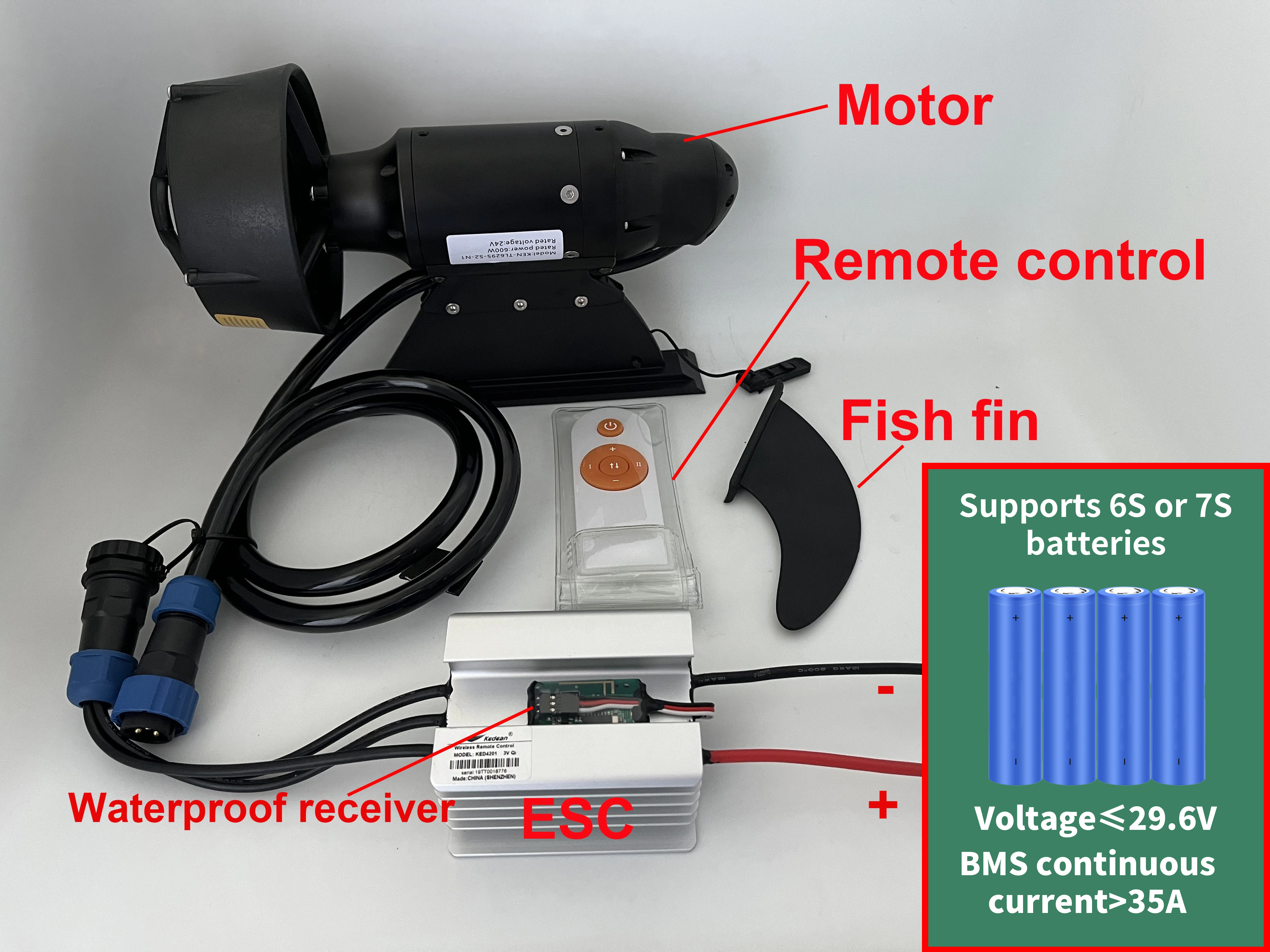 380W 600W Electric Fins Stand  - đánh giá và giá Fishing Kayak Cart