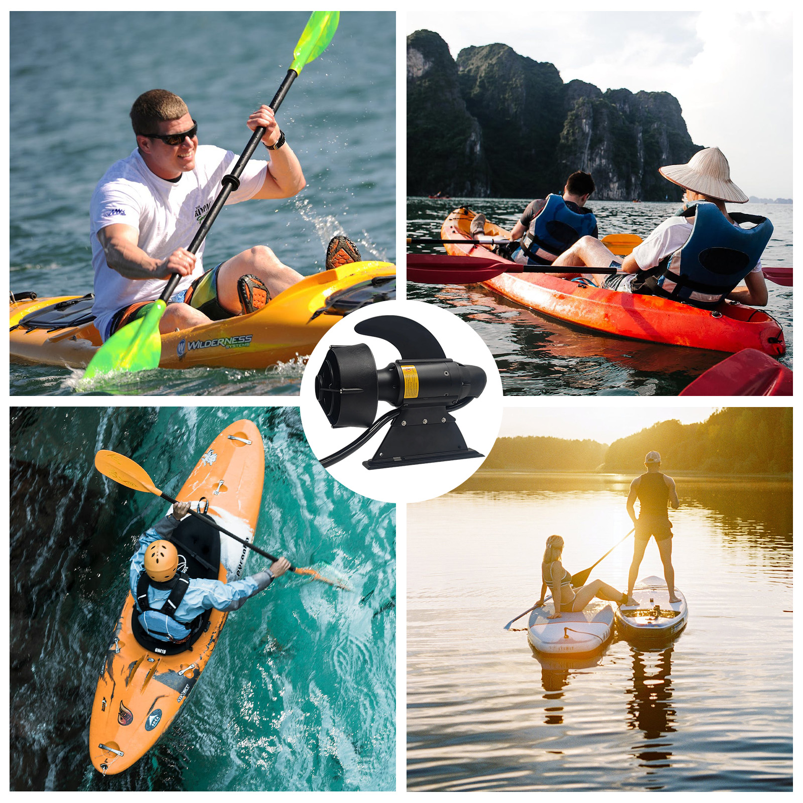 380W 600W Electric Fins Stand  - đánh giá và giá Fishing Kayak Cart