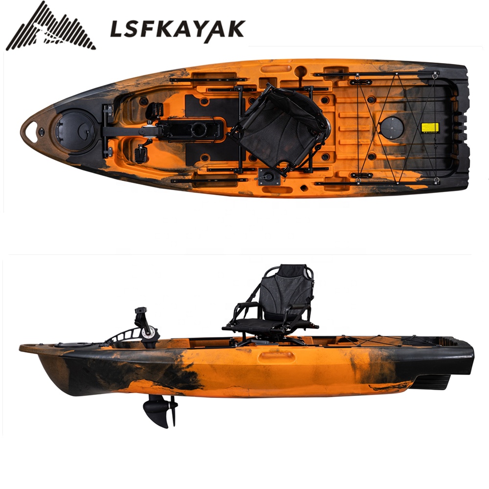 LSF Plastic Rowing Fishing Ele - đánh giá và giá Fishing Kayak Pedal Drive