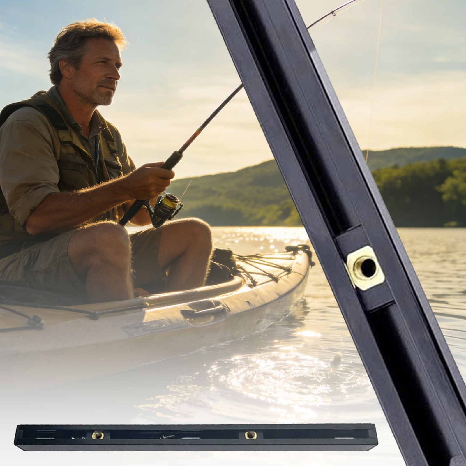 ABS Side Mount Kayak Slide Tra - đánh giá và giá Fishing Kayak Storage Bag