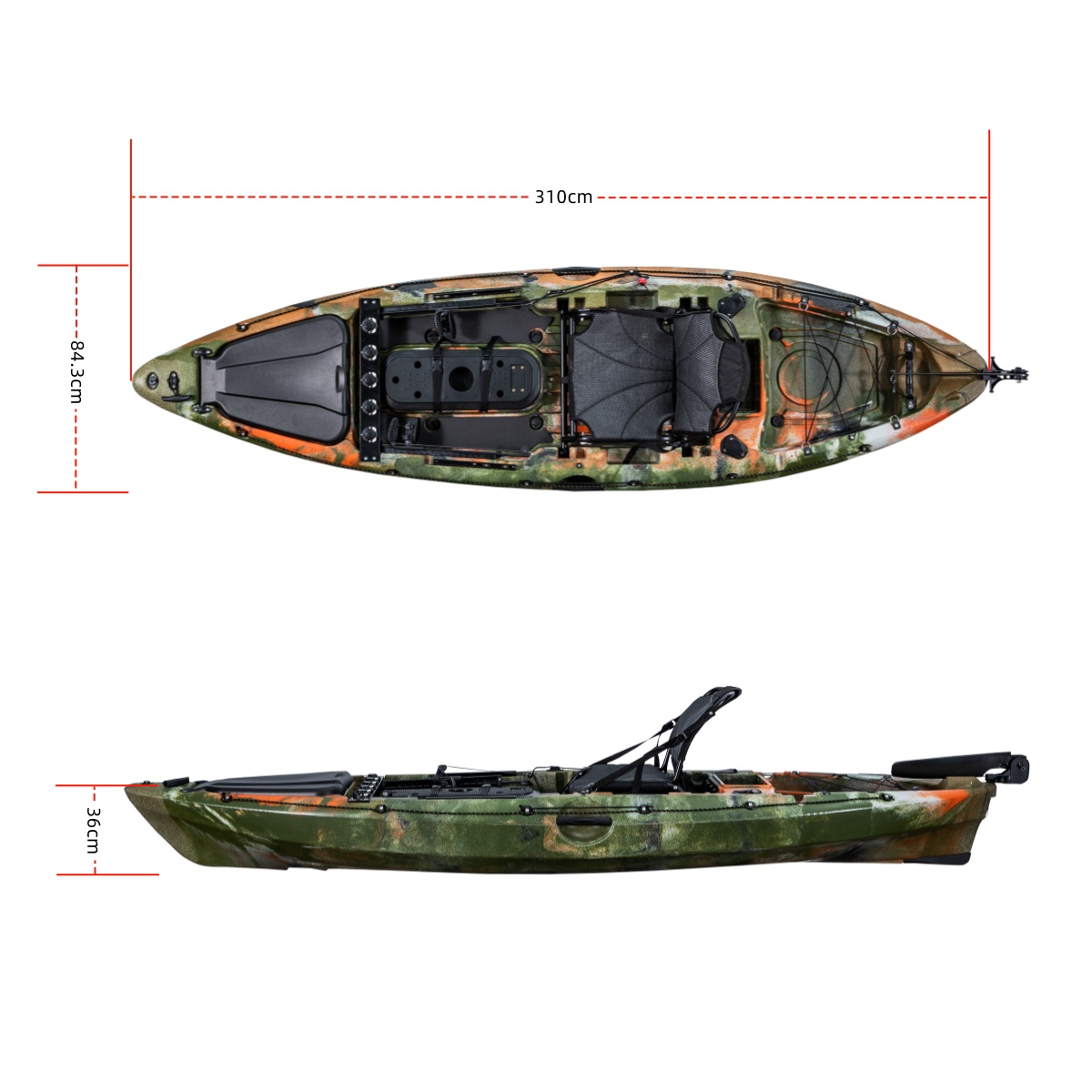 LSF First-class Single Fishing - đánh giá và giá Fishing Kayak Pedal Drive