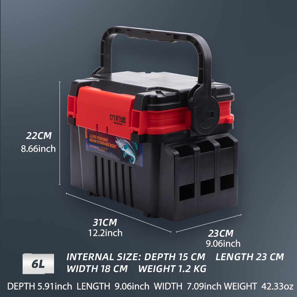 Fishingfans 6L 12L Fishing Box - đánh giá và giá Fishing Kayak Crate